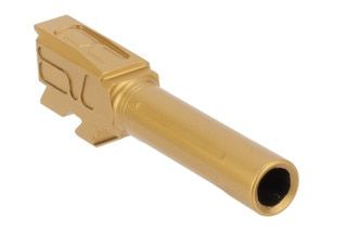 Faxon Firearms Match Series TiN Barrel for GLOCK 43 is made of 416R stainless steel